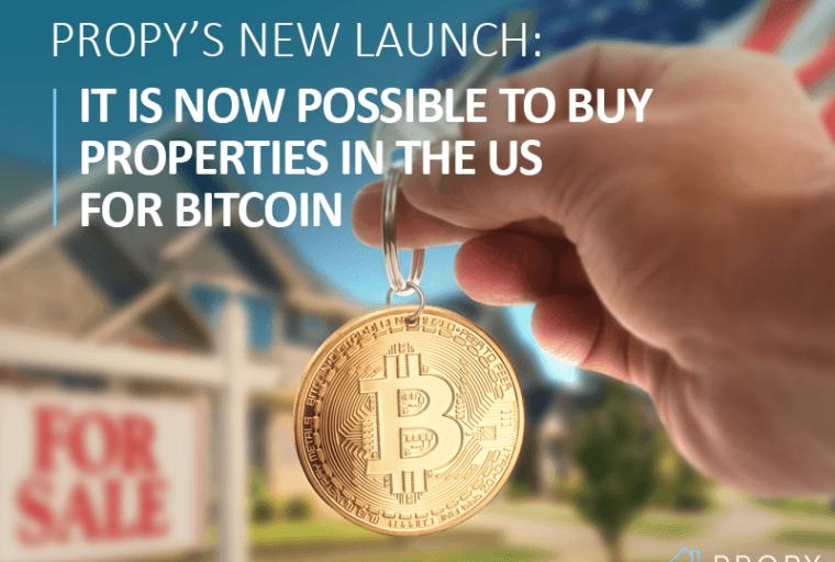 PR: Propy’s New Launch: It Is Now Possible to Buy Properties in the US for Bitcoin