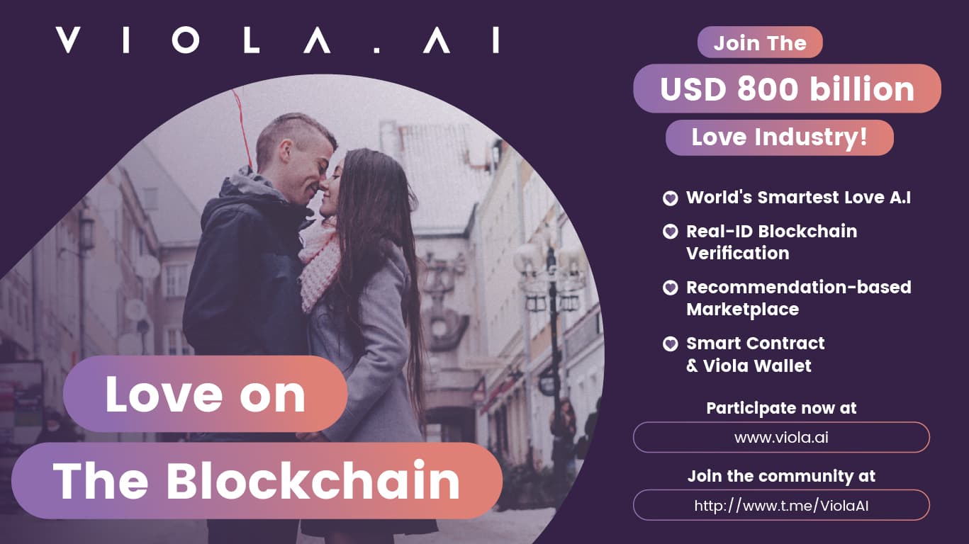 PR: World’s First Ai & Blockchain-Based Dating & Relationship Project Viola.Ai Raises 70% of Pre-Sale Hard Cap with Less Than 2 Weeks Left