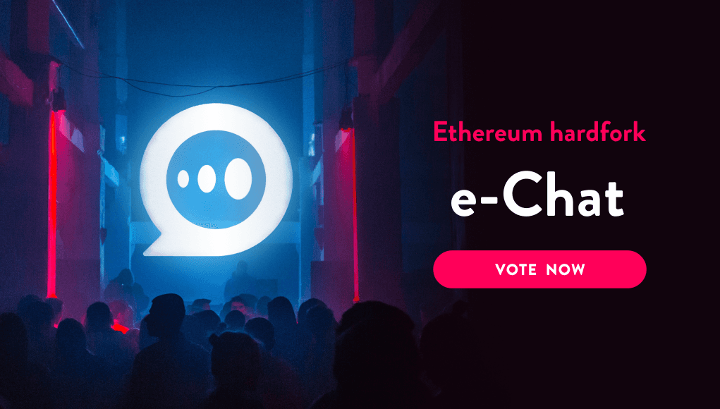 PR: Blockchain Based Messenger App E-Chat: Fork or Not to Fork?