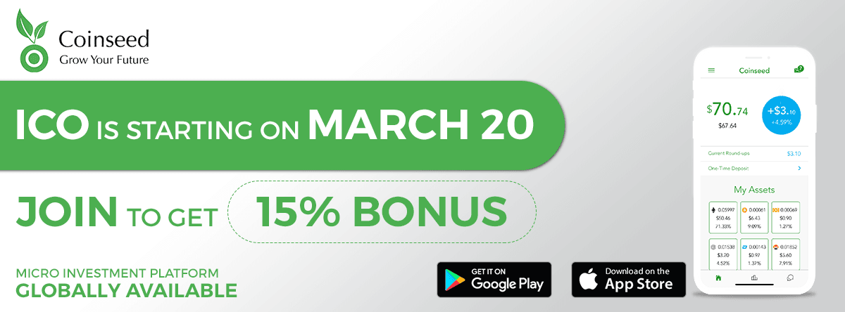 PR: Breakthrough Crypto Investment App Coinseed Launches Globally and Announces Its ICO