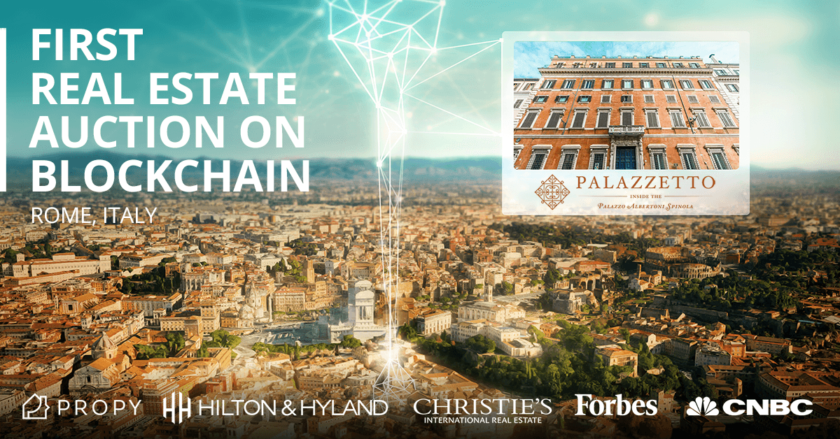 PR: Propy to Hold Historical Real Estate Auction on Blockchain