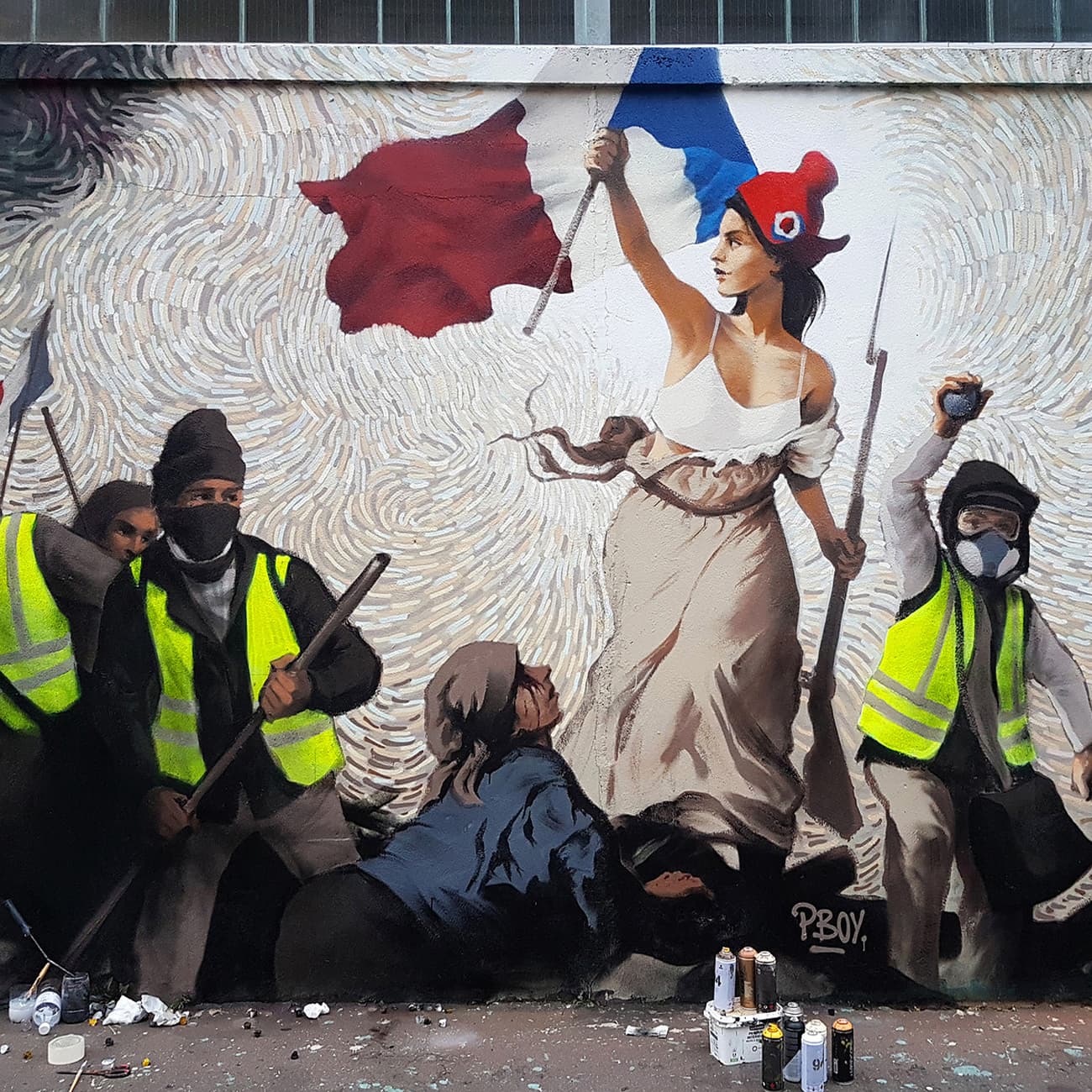 Street Artist Hides $1,000 in BTC Inside a Mural Depicting Paris Protests