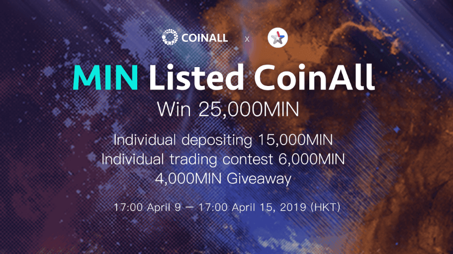 PR: CoinAll lists MINDOL and Offers a 25,000 MIN Giveaway