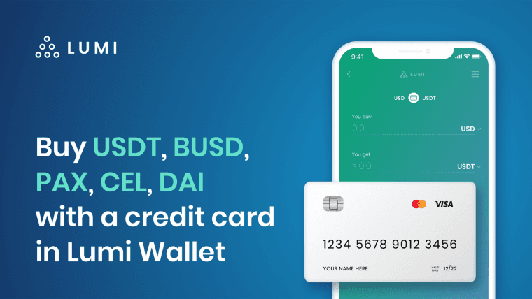 Buy Stablecoins With Your Credit Card in Lumi Wallet