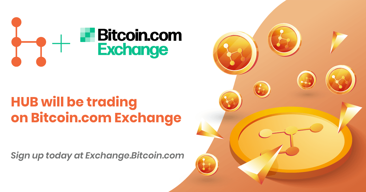 Bitcoin.com Exchange To List HUB Token as the Next Gen Trust-Based Cryptocurrency
