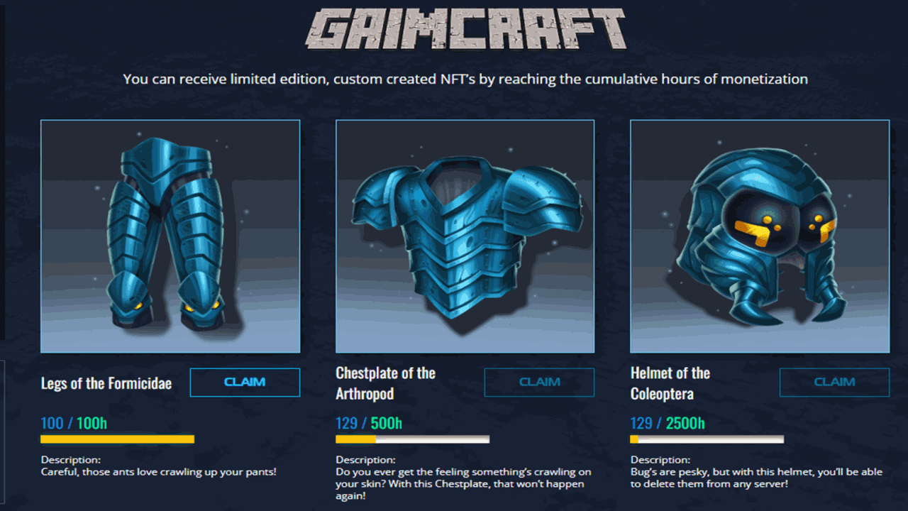 GAIMCRAFT - GAIMIN Delivering Blockchain and NFT Technology to Games