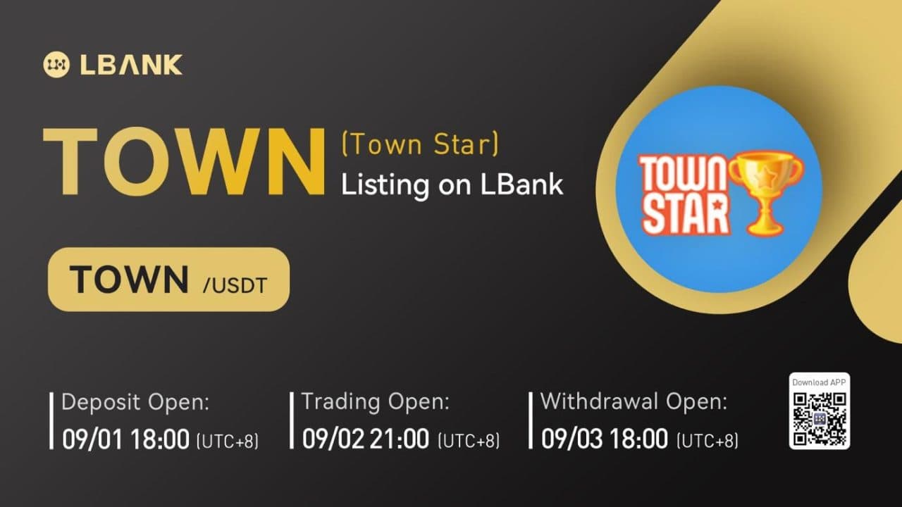 LBank Exchange Will List Town Star (TOWN) on September 2, 2022