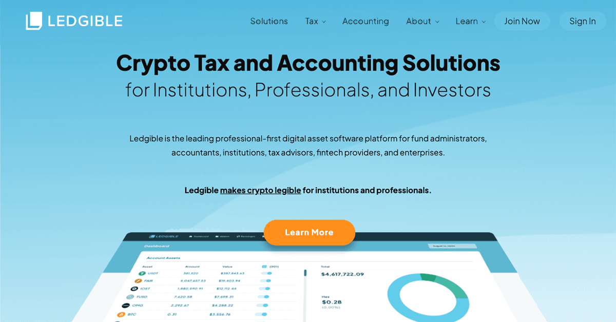 Leading Crypto Tax and Accounting Provider Ledgible Unveils New Design