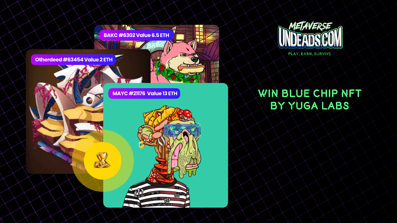 Undeads Announces the Prize Pool of MAYC, BAKC and Otherdeed NFTs for Its Holders