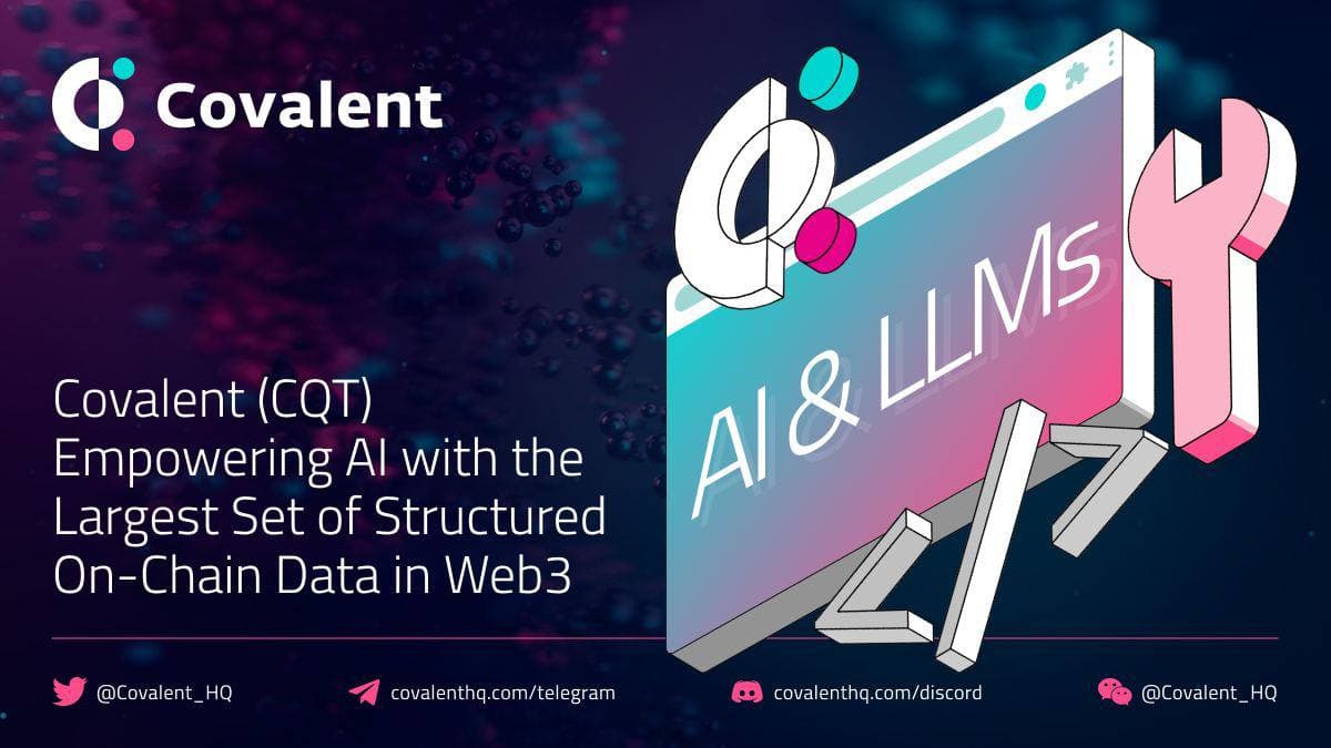 Covalent (CQT) Empowering AI with the Largest Set of Structured On-Chain Data in Web3