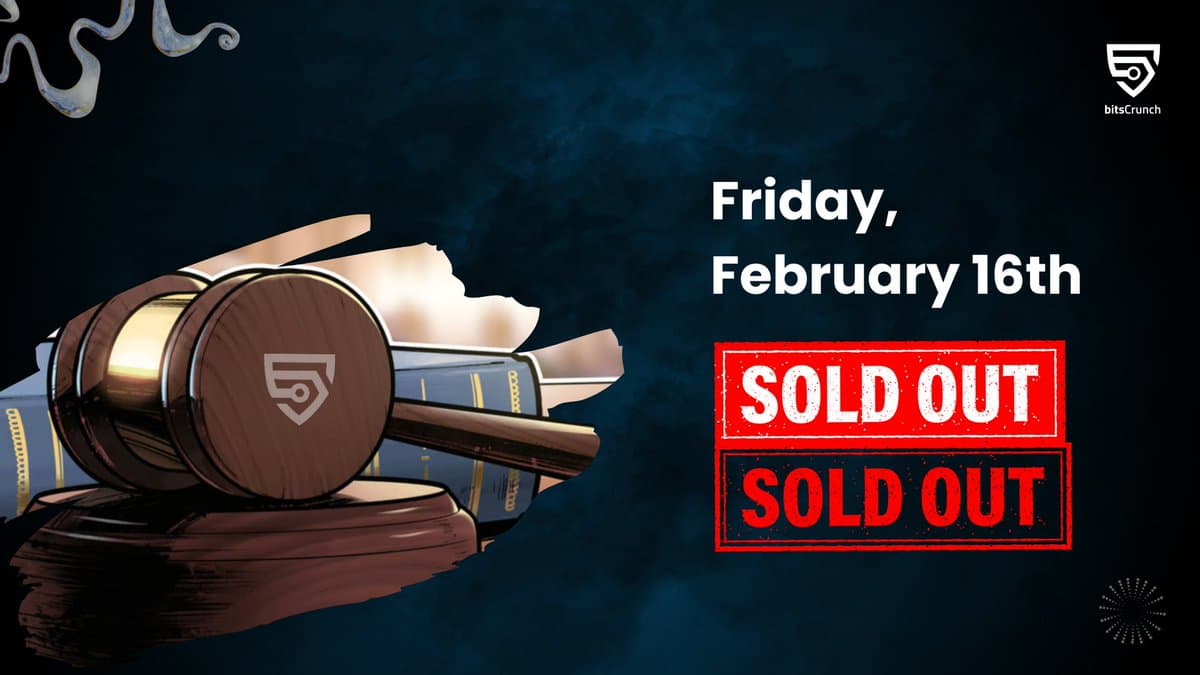 bitsCrunch's Exclusive Free Mint Event Sells-Out in Under 15 Seconds