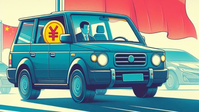 El Yuan Digital ahora se utiliza para completar pagos previos a la compra de autos