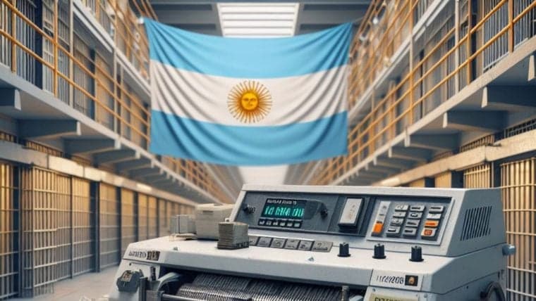 El presidente argentino Javier Milei busca penalizar la emisión de dinero del Banco Central