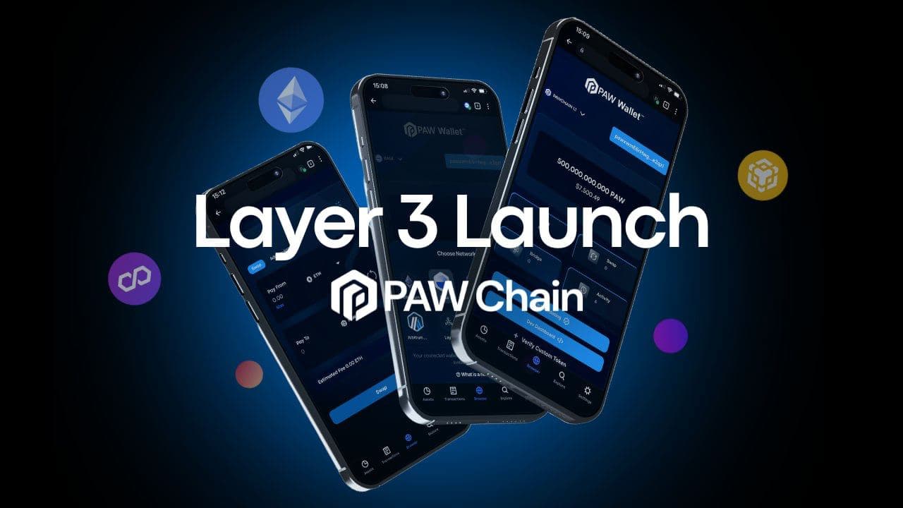 Groundbreaking Launch: PAW Chain Unveils the World's First Layer 3 Centric Blockchain
