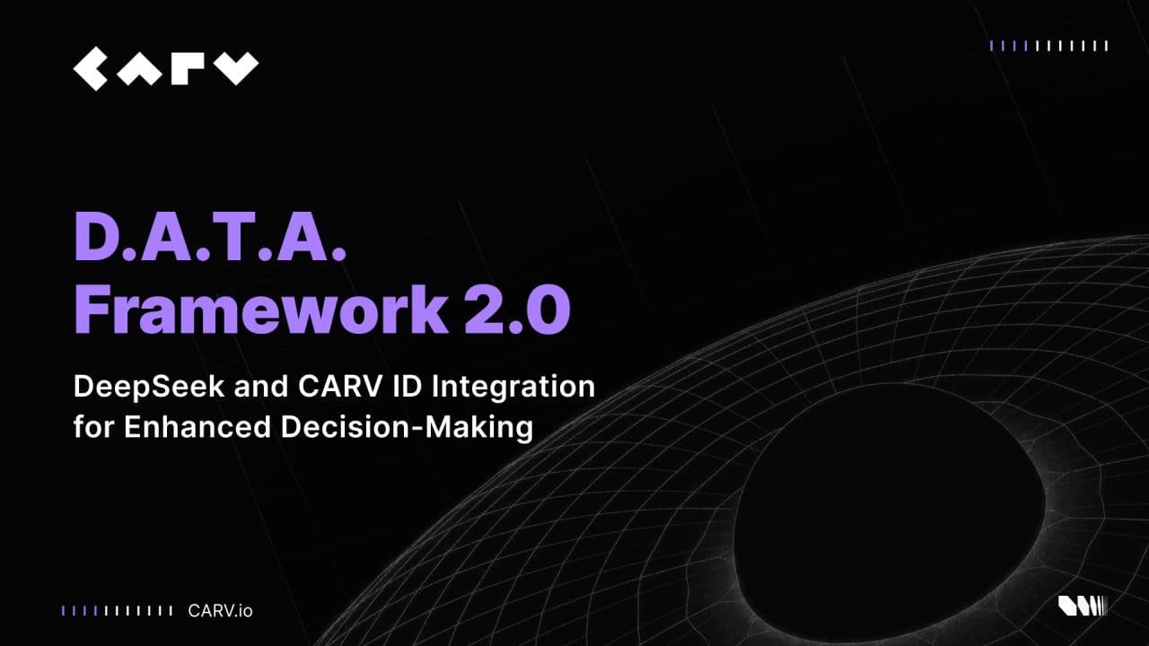 CARV的D.A.T.A.框架2.0:深度搜索和CARV ID集成以增强决策制定
