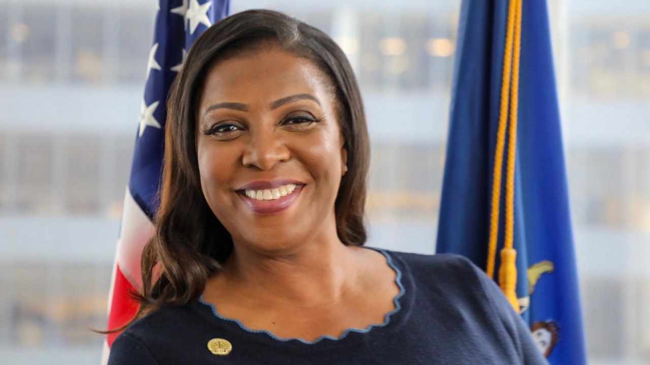 NYAG Letitia James Presser Kongressen Hardt med Presserende Kryptokrav