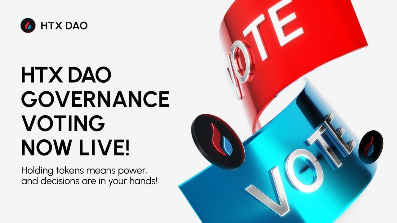 HTX DAO推出基于$HTX持有的投票机制,迎来去中心化治理新时代