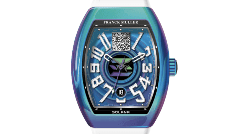 Le fabricant de montres de luxe Franck Muller lance une montre avec portefeuille Solana intégré