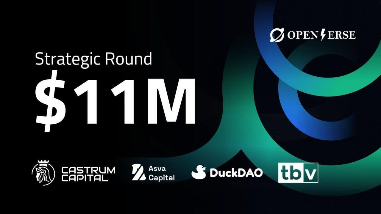 Openverse Network获得1100万美元战略资金,以推进全球价值互联网基础设施发展