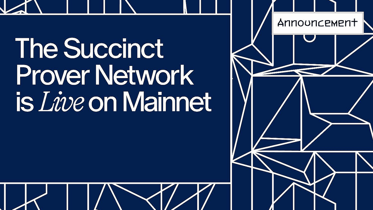 Succinct, prva decentralizirana mreža dokaza, lansira se na glavnoj mreži.