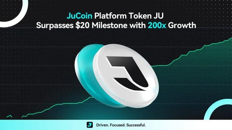 JuCoin Платформа Токен JU Превышает $20 Этап С 200-кратным Ростом