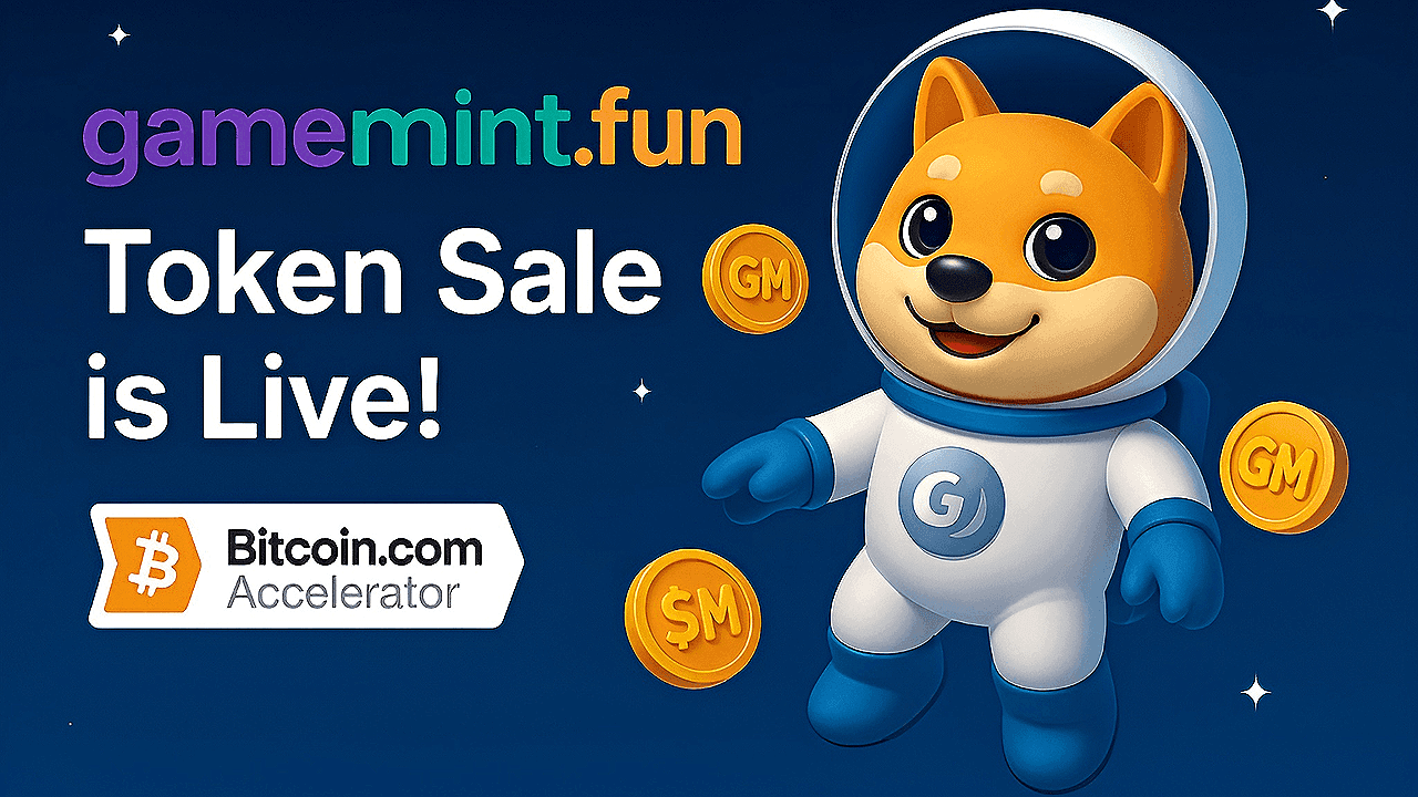 GameMint.fun Selected for Bitcoin.com Accelerator; $GM Token Sale Now Live on Ethereum
