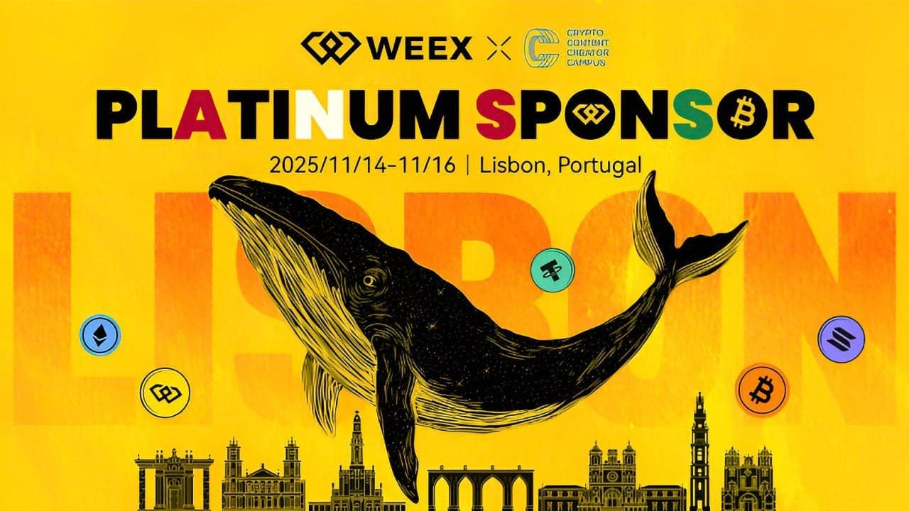 WEEX sponsoruje CCCC Lisbon 2025 jako Platynowy Sponsor: Wzmocnienie globalnych KOL-ów i Twórców Crypto