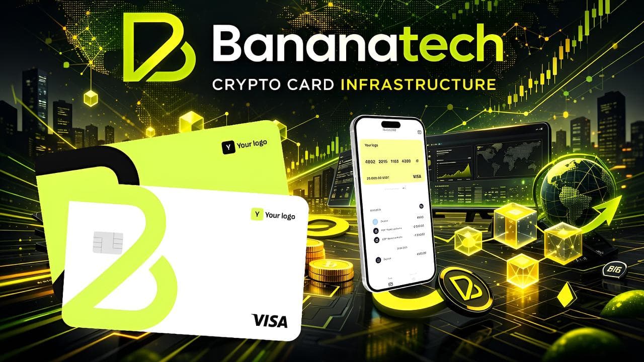 A Bananatech expande a infraestrutura de cartões cripto para apoiar programas de pagamentos de fintech e Web3
