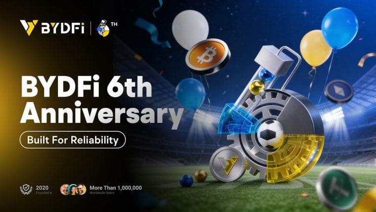 BYDFi Marks 6th Anniversary With Month-Long Celebration, Built for Reliability