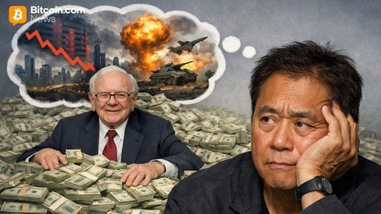 Robert Kiyosaki face referire la strategia lui Warren Buffett privind lichiditățile, în timp ce își mărește deținerile de Bitcoin în perspectiva unui „prăbușire masivă”