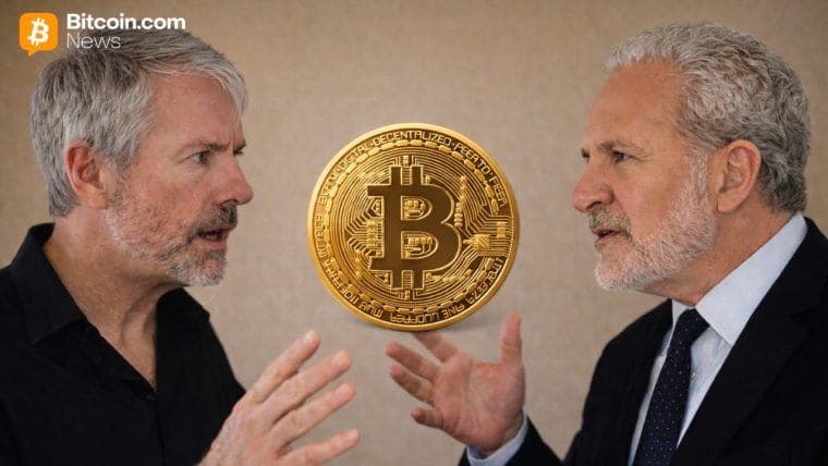Michael Saylor vs Peter Schiff: Bitcoin Outlook Clashes as Schiff Urges Selling MSTR Before Crash