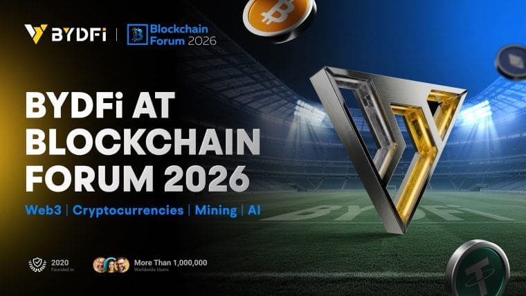 BYDFi Joins Blockchain Forum 2026 in Moscow as Sponsor, Engaging the Web3 and AI Ecosystem