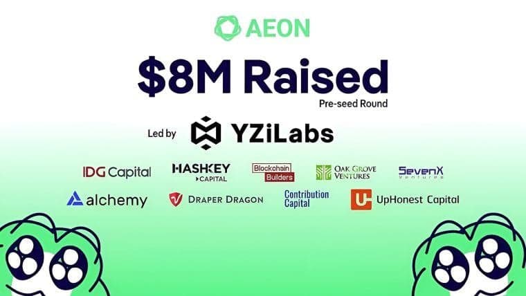 AEON Raises $8M Led by YZi Labs to Build the Settlement Layer for Agentic Economy
