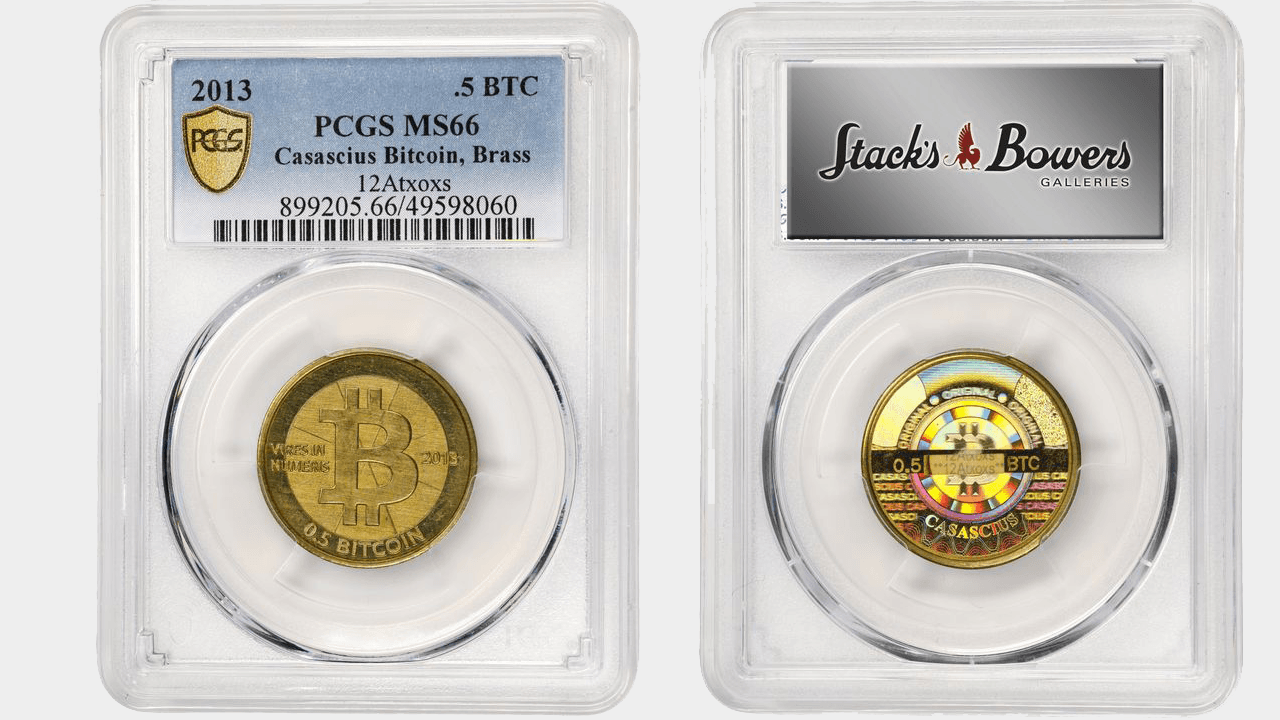 Stack's Bowers Auctions Funded 0.5 Bitcoin Casascius Token From America's 237th Birthday