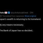'Japan's Wealth Is Returning': Anonymous BOJ Insider Sparks Panic Over Looming Carry Trade Unwind