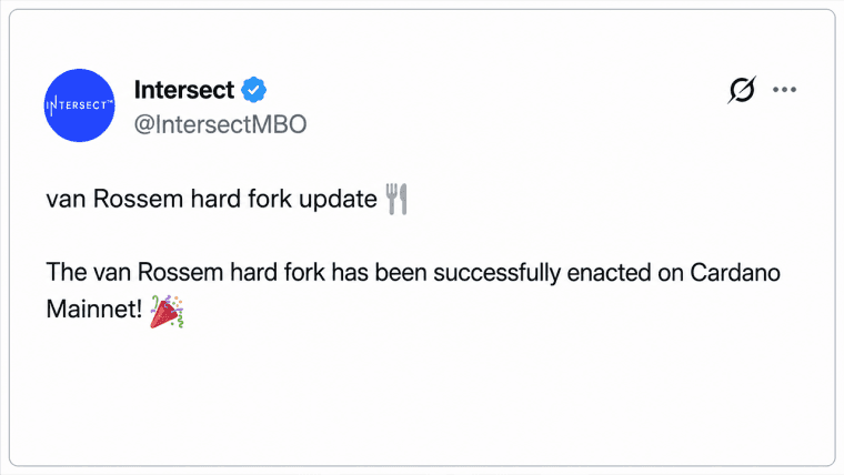 Cardano Triggers First Fully Onchain Governed Hard Fork in Network History