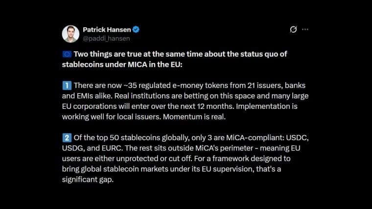 Circle Warns MiCA Rules Cut off EU Users From Top Stablecoins