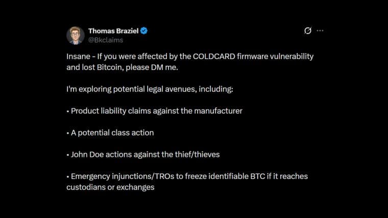 Coinkite trues af en gruppesøgsmål, da en fejl i Bitcoin-tegnebogen har kostet brugerne over 1.300 BTC