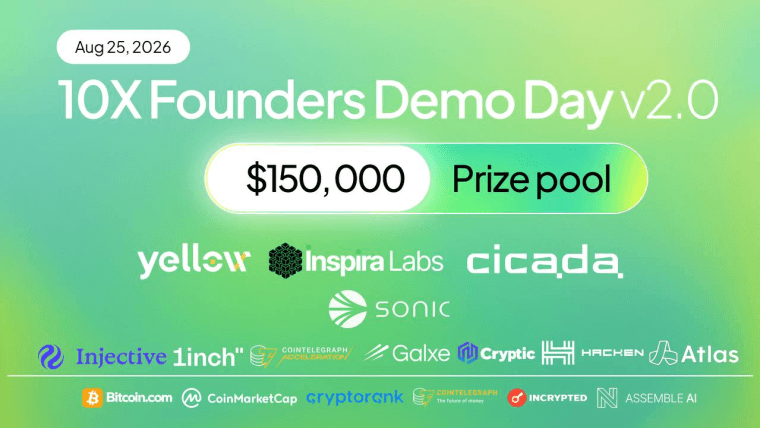 10X Founders Demo Day Opens Applications for v2.0 - With Sonic Anchoring and $150,000 on the Table