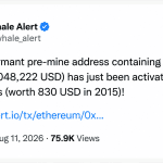 Ethereum’s Oldest Whales Wake up as Millions Leave Deep Storage