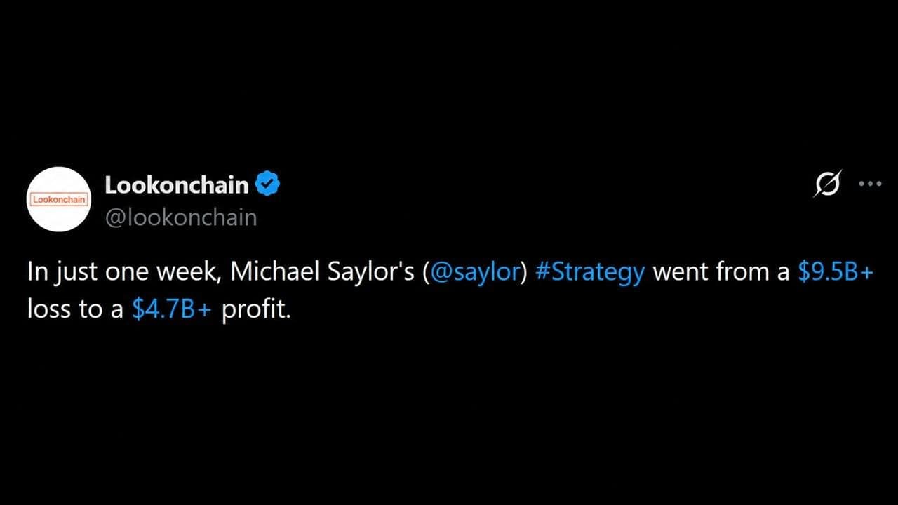 Saylor's Strategy Swings From $9.5B Loss to $4.7B Profit