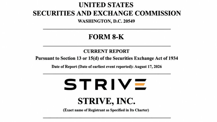 Strive Buys 79 Bitcoin, Expands Its $1.27B Corporate BTC War Chest