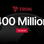 TRON Surpasses 400 Million Accounts as Total Transfer Volume Nears $30 Trillion