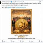 Trump-Linked Account Rugs GOLD Token, Nets $312K Profit