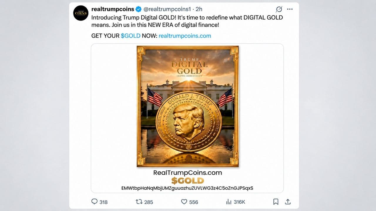 Trump-Linked Account Rugs GOLD Token, Nets $312K Profit