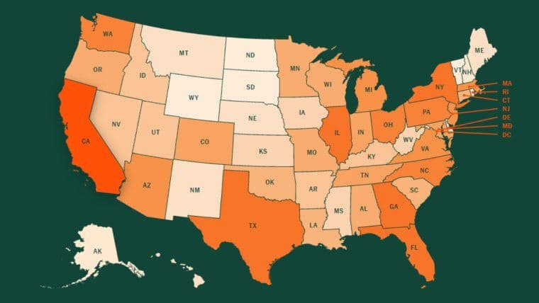 Interactive Map Showing Exactly Where 67 Million US Crypto Holders Live