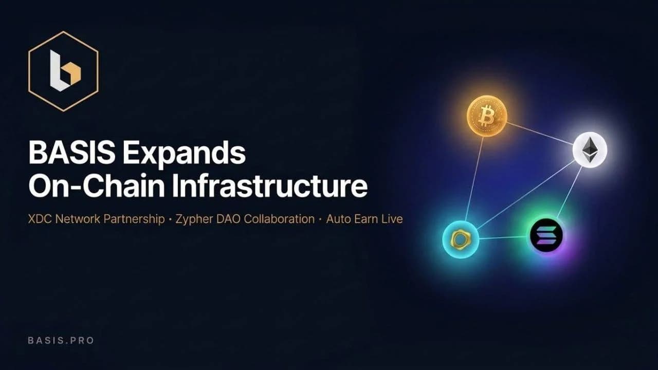 BASIS.pro Memperluas Infrastruktur On-Chain Melalui Kemitraan dengan XDC Network dan Zypher DAO Seiring Diluncurkannya Fitur Auto Earn