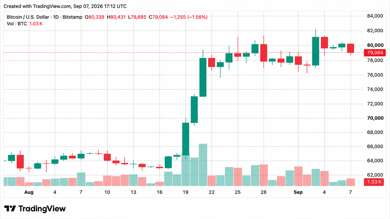 Bitcoin Price Drops Below $79K Line as Longs Get Torched in $208M Rout