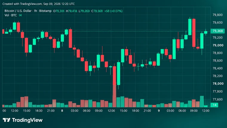 비트코인 가격, 77,603달러에서 반등… 강세 세력, 80,000달러 목표