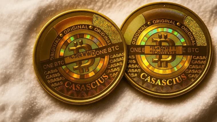 Bitcoin-hval flytter 1 260 BTC mens 75 Casascius-mynter blir avskallet